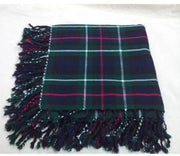 Traditional Scottish Highland Acrylic Wool Tartan Fly Plaids with Thistle Brooch - #Kilts Boutique#