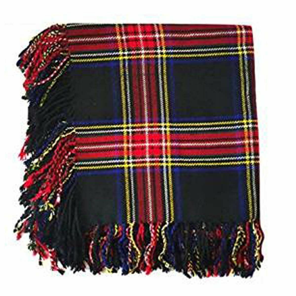 Traditional Scottish Highland Premium Acrylic Wool Tartans Fly Plaids 48" X 48" - #Kilts Boutique#