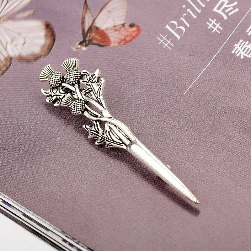 Vintage Brooches Pins Scottish Thistle Kilt Brooch or Cloak Pin - #Kilts Boutique#