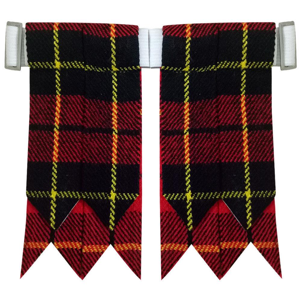 Wallace Scottish Kilt Hose Sock Flashes Garter Pointed Highland Wear - #Kilts Boutique#