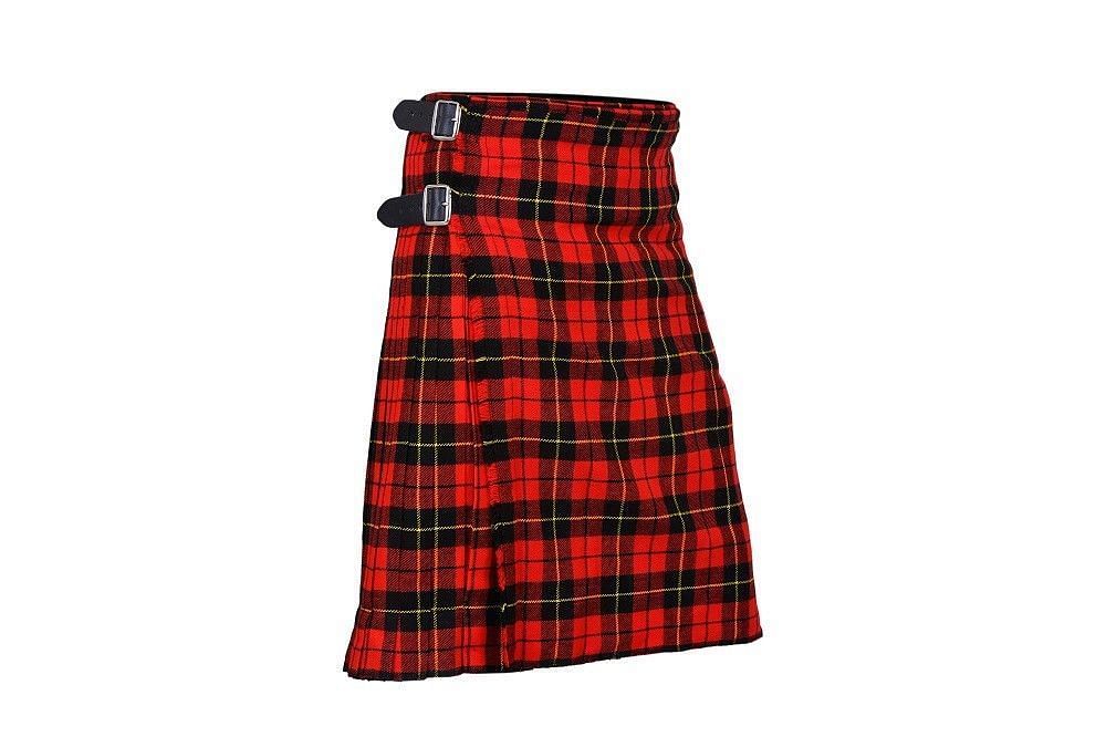 Wallace Scottish Men's Kilt Set Professional Tartan Traditional Highland Dress Tartan Kilt 24" Drop - #Kilts Boutique#