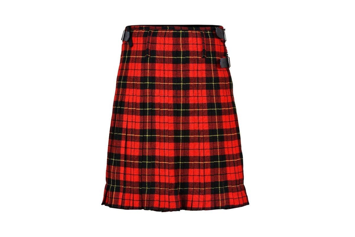 Wallace Scottish Men's Kilt Set Professional Tartan Traditional Highland Dress Tartan Kilt 24" Drop - #Kilts Boutique#