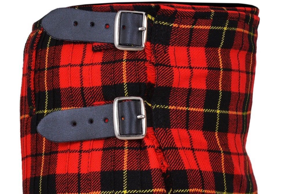 Wallace Scottish Men's Kilt Set Professional Tartan Traditional Highland Dress Tartan Kilt 24" Drop - #Kilts Boutique#