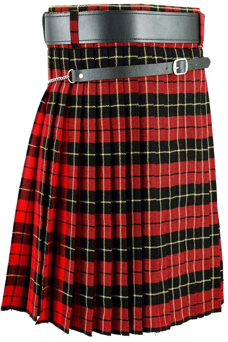 Wallace Tartan Traditional Scottish Men's Kilt Outfit Thistle Pin, Buckle, Belt, Sporran Set - #Kilts Boutique#