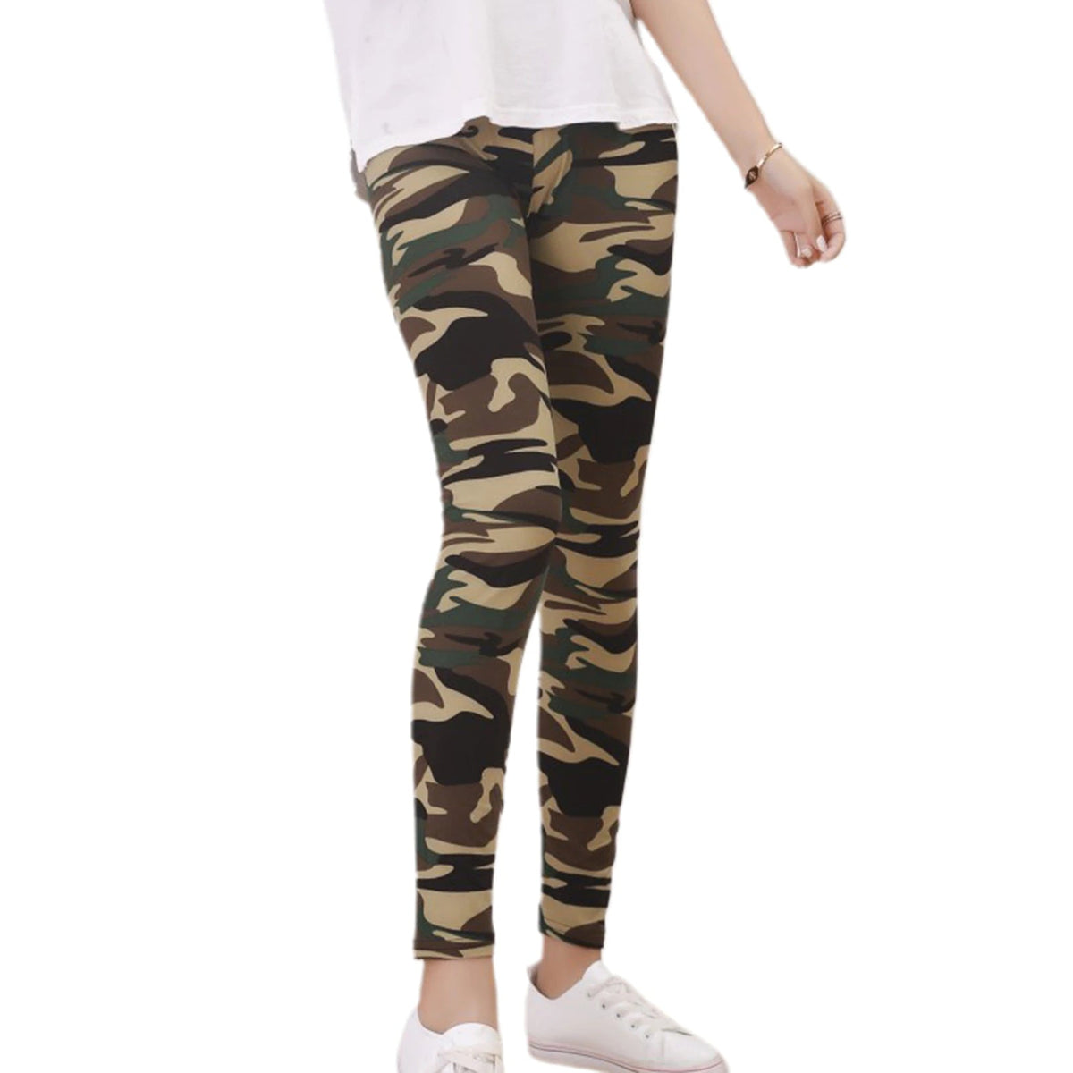 Women Camouflage Printed Ninth Pants High Waist Elastic Slim Legging Female Girls Gym Fitness Jogging Sports - #Kilts Boutique#