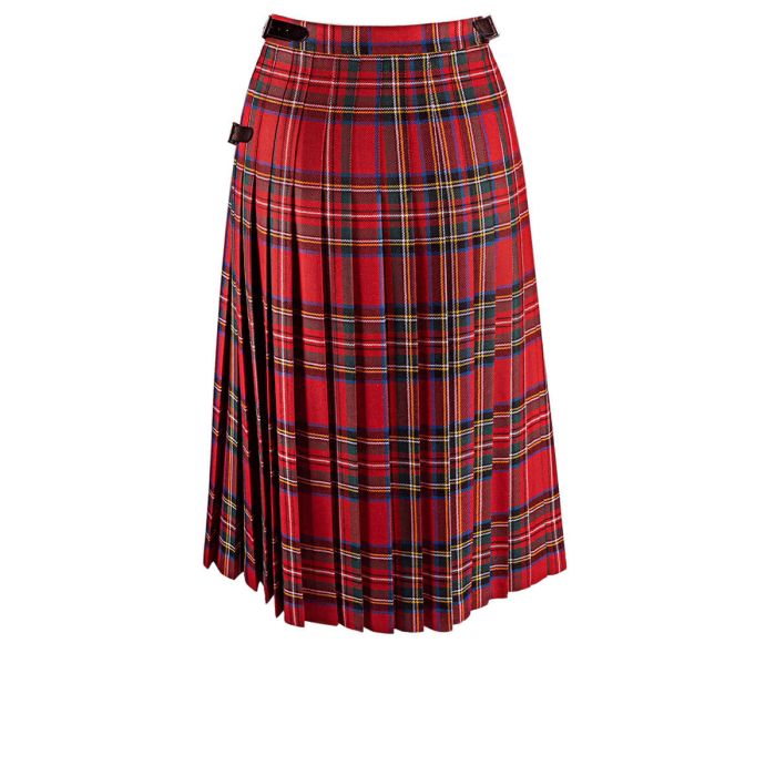 Ladies Tartan Kilted  Mid-calf 27" Length Pleat Skirt Kilt